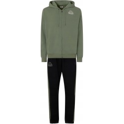 Męski dres bawełniany Kappa Men Logo Glomeri zielono-czarny