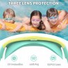 Outlet Okulary do pływania dziecięce HD UV silikonowe 6-14 lat